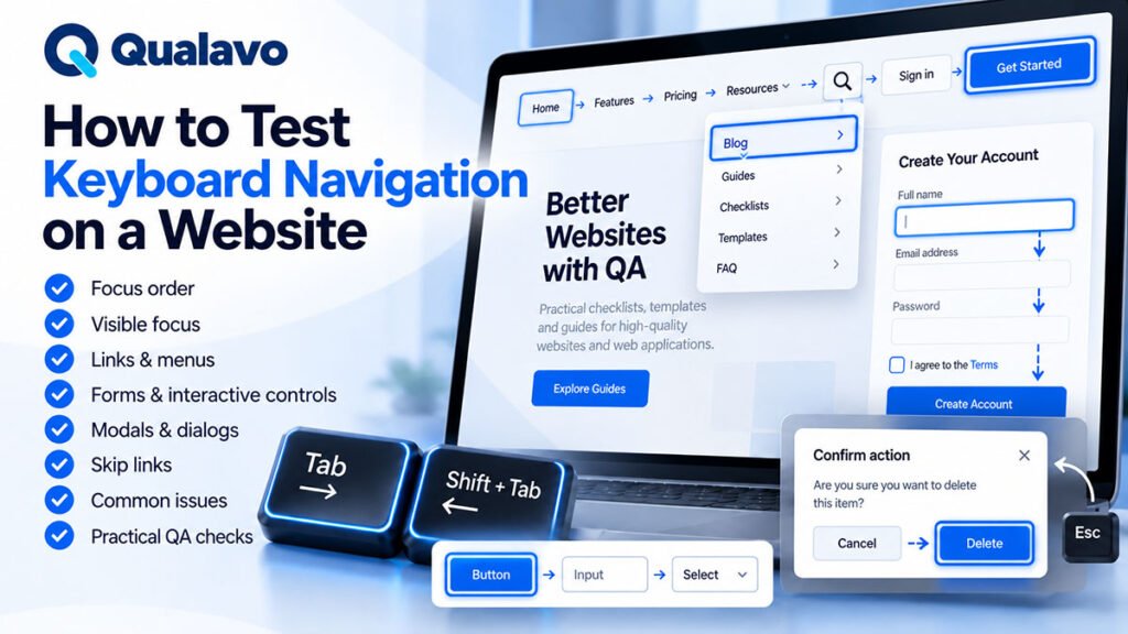 How to Test Keyboard Navigation on a Website
